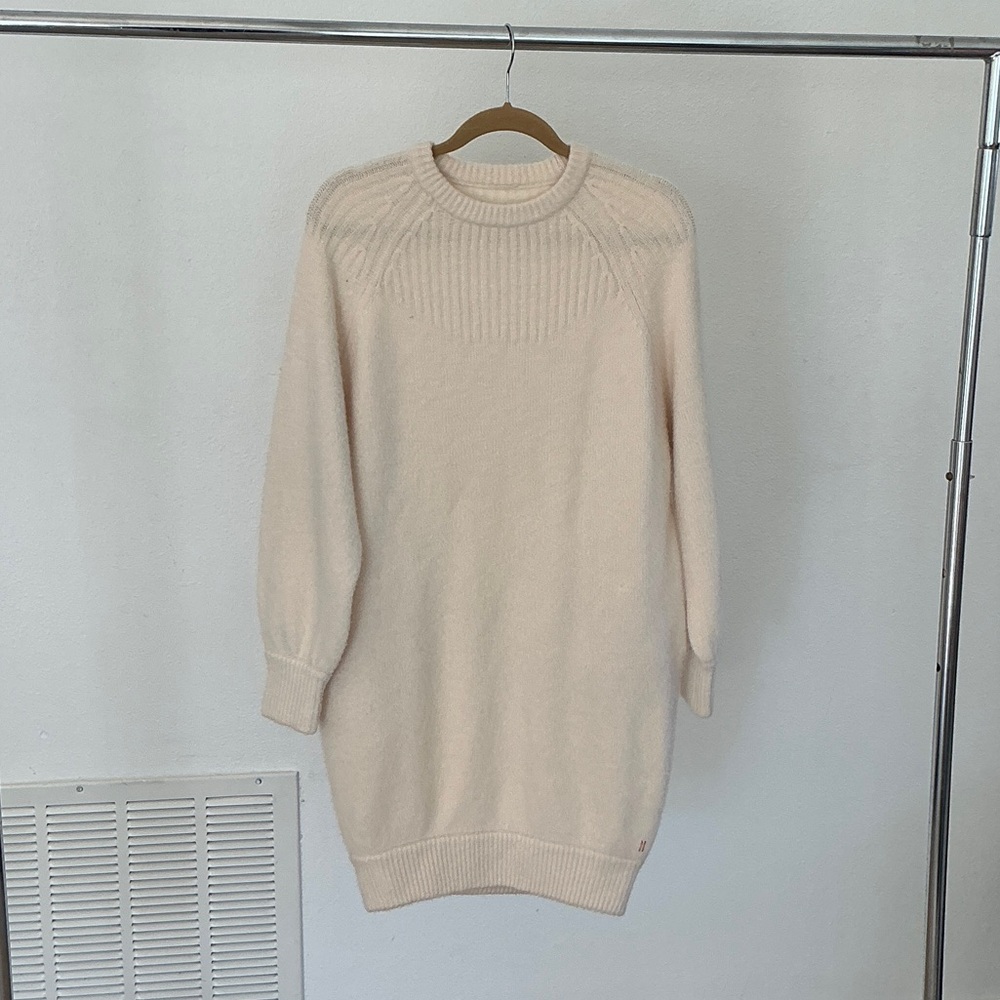 Kit and Ace Cream Long Sleeve Dress